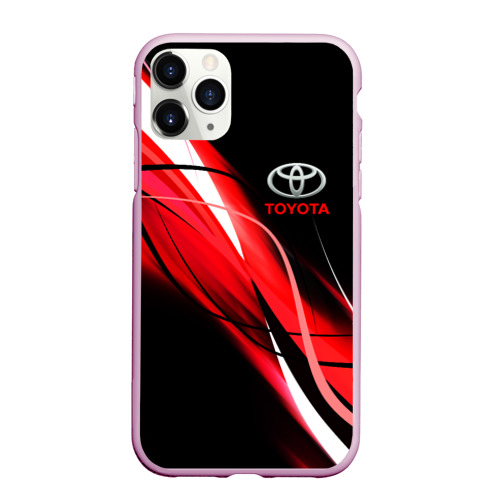 Чехол для iPhone 11 Pro Max матовый Toyota, цвет розовый