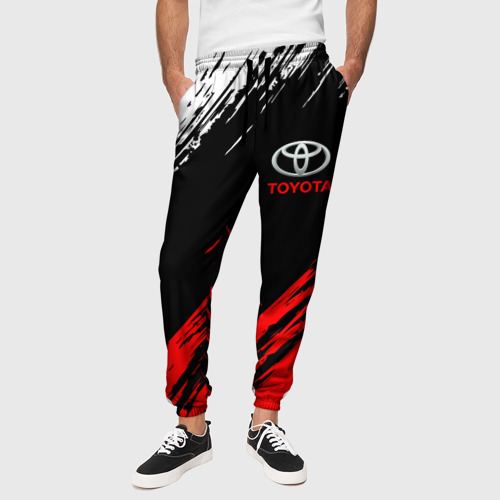 Мужские брюки 3D Toyota, цвет 3D печать - фото 4