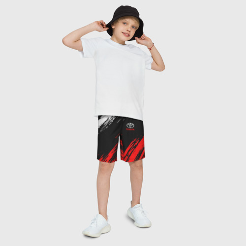 Детские спортивные шорты 3D Toyota, цвет 3D печать - фото 3