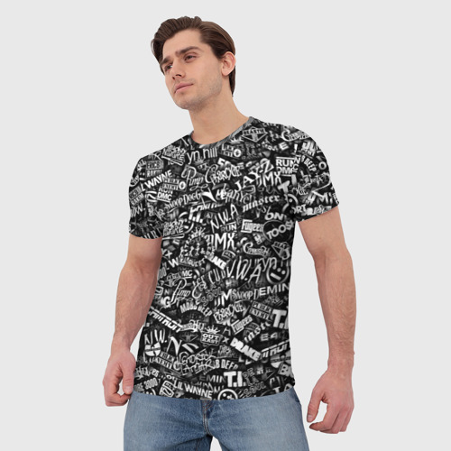 Мужская футболка 3D Top Hip Hop, цвет 3D печать - фото 3