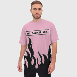 Мужская футболка oversize 3D Blackpink - фото 2