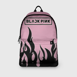 Рюкзак с принтом BlackPink для любого человека, вид спереди №3. Цвет основы: белый
