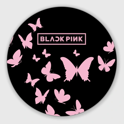 Круглый коврик для мышки Blackpink