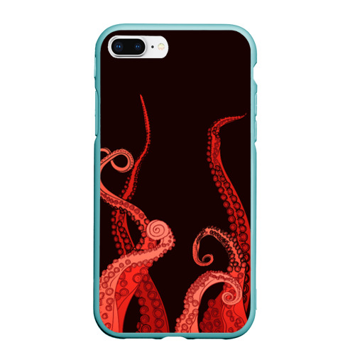 Чехол для iPhone 7Plus/8 Plus матовый Red Octopus, цвет мятный