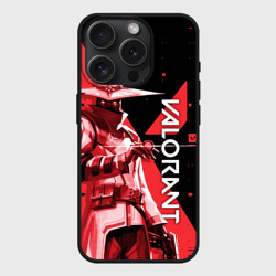 Чехол силиконовый для Apple iPhone 15 Pro матовый Valorant