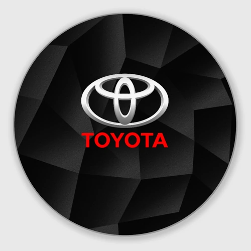 Круглый коврик для мышки Toyota Тойота