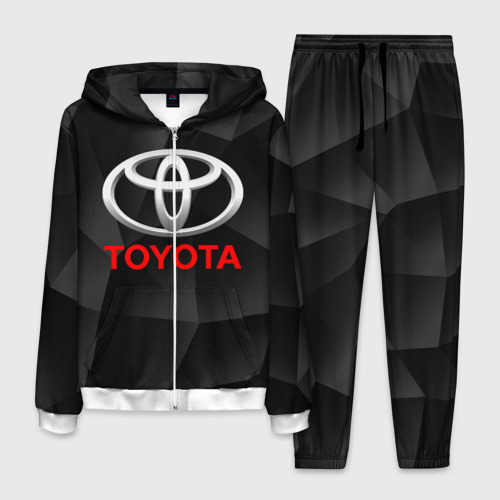 Мужской костюм 3D Toyota Тойота, цвет белый