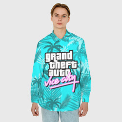 Мужская рубашка oversize 3D GTA Vice city - фото 2