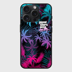 Чехол силиконовый для Apple iPhone 15 Pro Мax матовый GTA Vice city