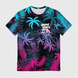 Мужская футболка 3D GTA Vice city