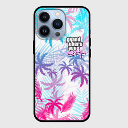 Чехол для iPhone 13 Pro GTA Vice city ГТА Вайс сити neon palms