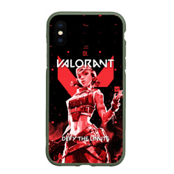 Чехол для iPhone XS Max матовый Valorant Raze