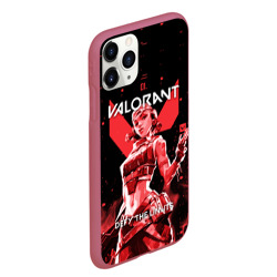 Чехол для iPhone 11 Pro Max матовый Valorant Raze - фото 2