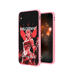 Чехол для iPhone X матовый Valorant Raze - фото 2