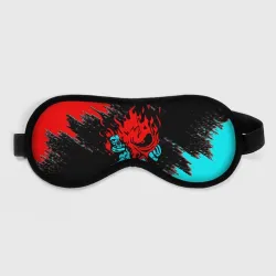 Маска для сна 3D Cyberpunk 2077 red demon samurai
