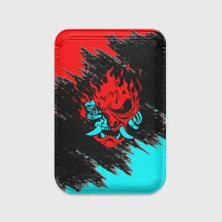 Картхолдер Magsafe магнитный Cyberpunk 2077 red demon samurai