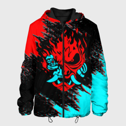 Мужская куртка 3D Cyberpunk 2077 red demon samurai