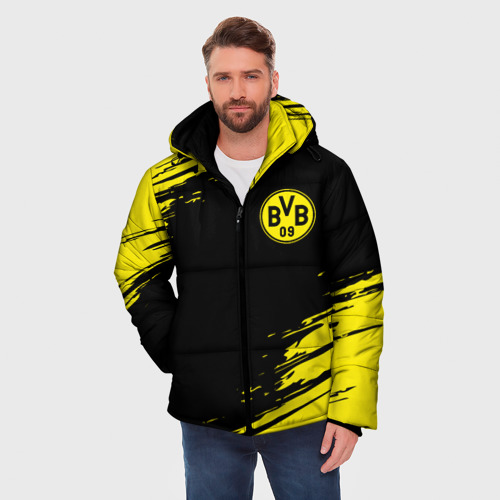 Мужская зимняя куртка 3D Borussia, цвет черный - фото 3