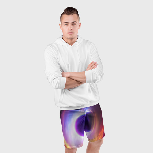 Мужские шорты спортивные Чёрная дыра, цвет 3D печать - фото 5