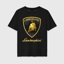 Женская футболка хлопок Oversize Lamborghini