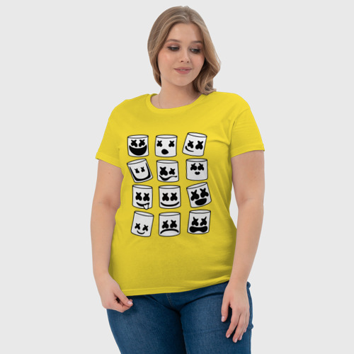 Женская футболка хлопок с принтом FORTNITE x MARSHMELLO, фото #4
