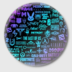 Значок Неоновые логотипы игр