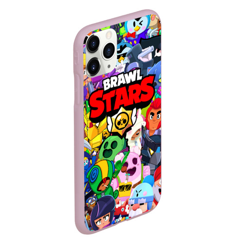 Чехол для iPhone 11 Pro матовый Brawl Stars все бравлеры - фото 3