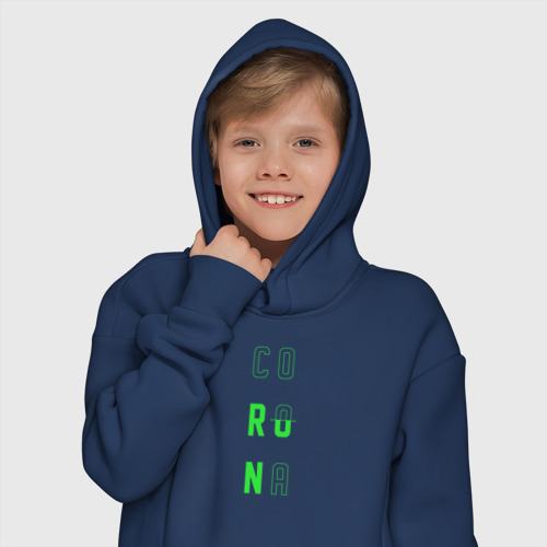 Детское худи Oversize хлопок Corona Run - фото 12