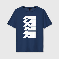 Runner – Женская футболка хлопок Oversize с принтом купить со скидкой в -16%