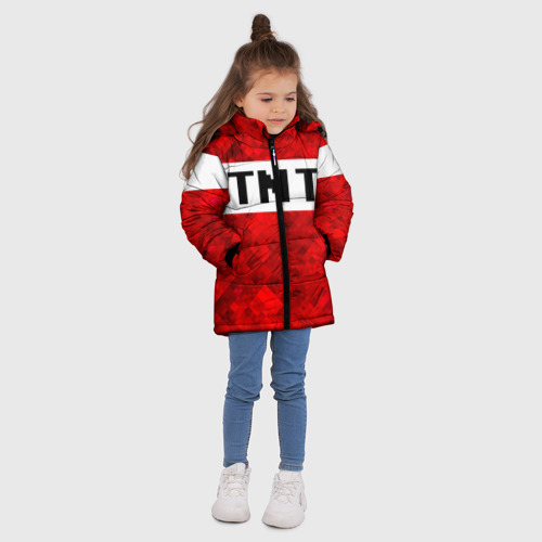 Зимняя куртка для девочек 3D Minecraft, цвет черный - фото 5