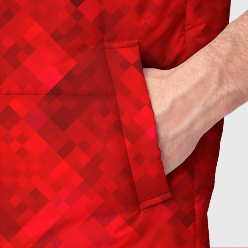 Мужской жилет утепленный 3D Minecraft, цвет черный - фото 6