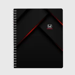 Тетрадь Honda лого на карбоновом