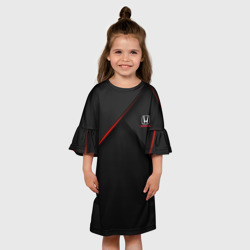 Детское платье 3D Honda лого на карбоновом - фото 2