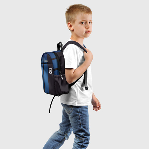 Детский рюкзак 3D с принтом VOLVO, вид сзади #1