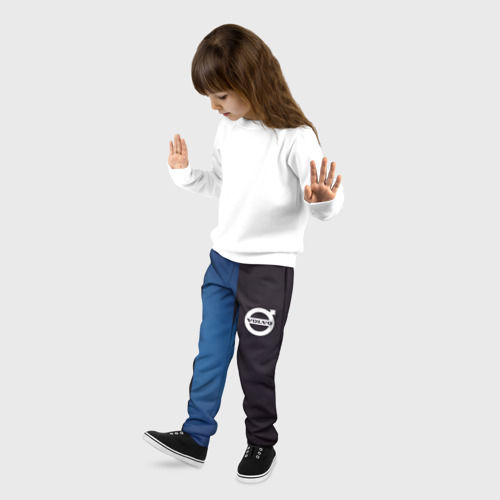 Детские брюки 3D с принтом Volvo, фото на моделе #1