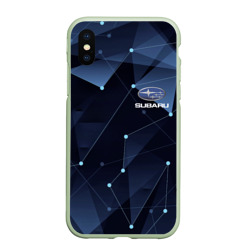 Чехол для iPhone XS Max матовый Subaru