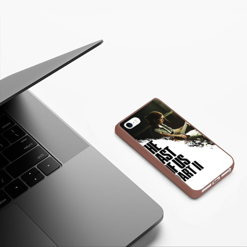 Чехол для iPhone 5/5S матовый The Last of Us 2 Одни из Нас 2, цвет коричневый - фото 5