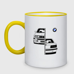 Кружка двухцветная BMW БМВ