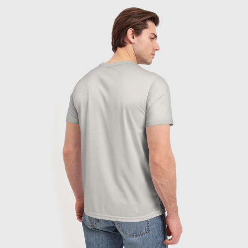 Мужская футболка 3D с принтом 2b, вид сзади #2
