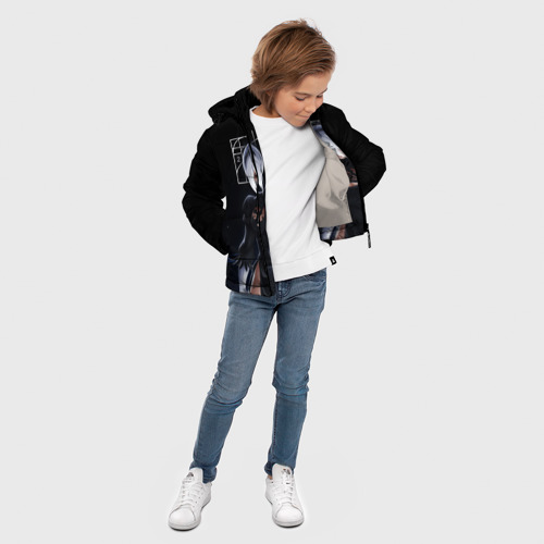 Зимняя куртка для мальчиков 3D 2B, цвет светло-серый - фото 5