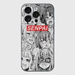 Чехол для iPhone 16 Pro силиконовый с защитой камеры Senpai