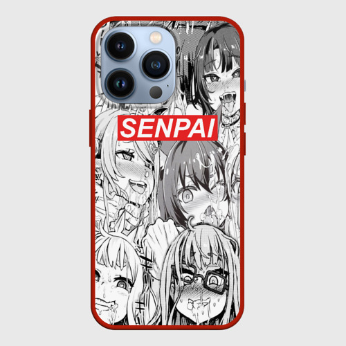 Чехол для iPhone 13 Pro Senpai, цвет красный