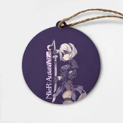 Деревянная игрушка круг Nier Automata