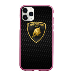 Чехол для iPhone 11 Pro Max матовый Lamborghini Ламборгини