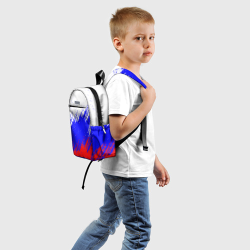 Детский рюкзак 3D с принтом Россия, вид сзади #1