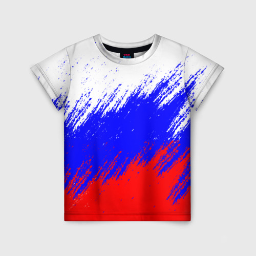 Детская футболка 3D Россия, цвет 3D печать