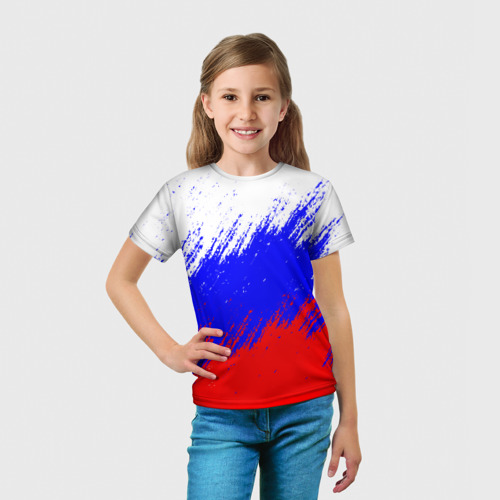 Детская футболка 3D Россия, цвет 3D печать - фото 5