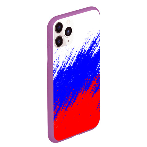 Чехол для iPhone 11 Pro Max матовый Россия, цвет фиолетовый - фото 3