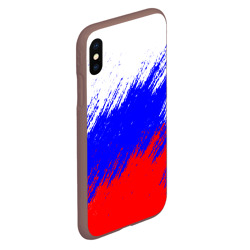 Чехол для iPhone XS Max матовый Россия - фото 2