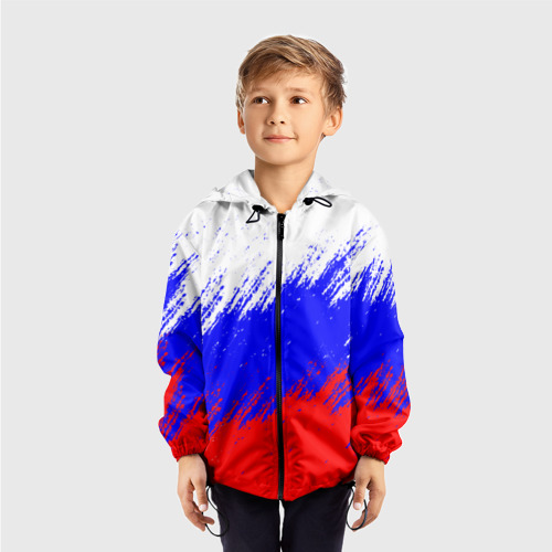 Детская ветровка 3D Россия, цвет черный - фото 3